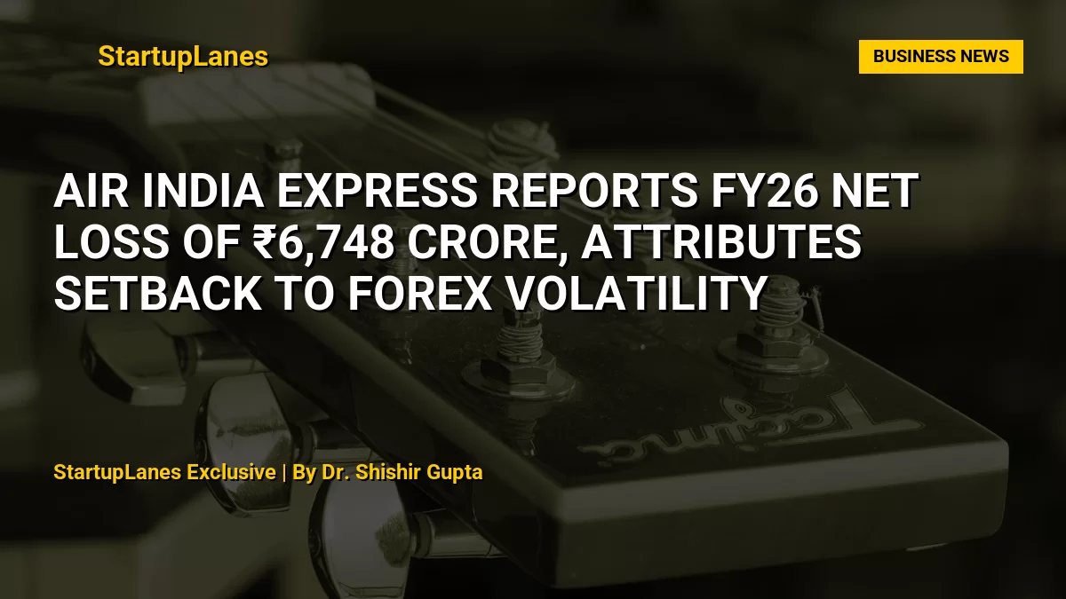 Air India Express Reports FY26 Net Loss of ₹6,748 Crore, Attributes Setback to Forex Volatility