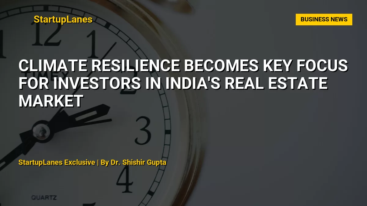 Climate Resilience Becomes Key Focus for Investors in India's Real Estate Market