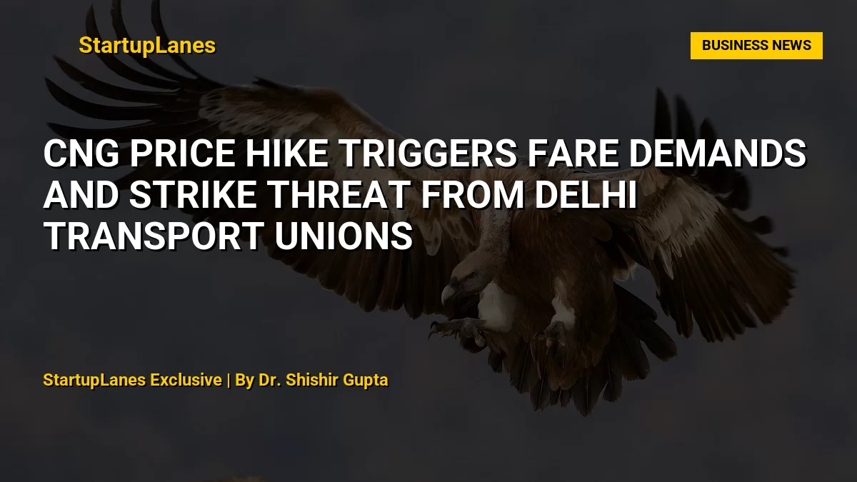 CNG Price Hike Triggers Fare Demands and Strike Threat From Delhi Transport Unions