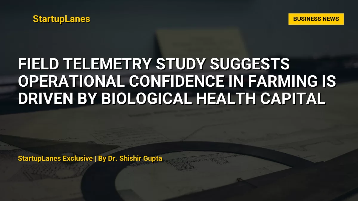 Field Telemetry Study Suggests Operational Confidence in Farming is Driven by Biological Health Capital