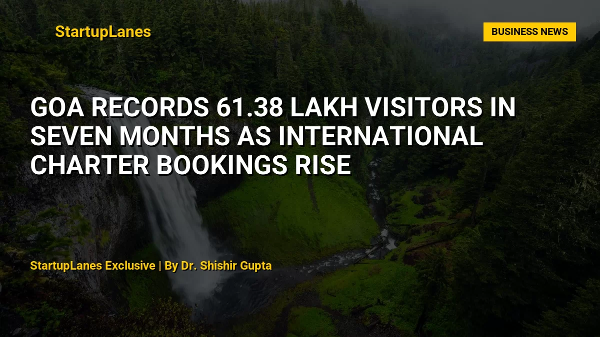 Goa Records 61.38 Lakh Visitors in Seven Months as International Charter Bookings Rise