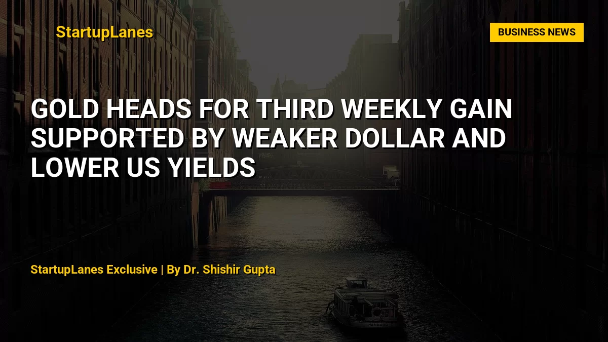 Gold Heads for Third Weekly Gain Supported by Weaker Dollar and Lower US Yields