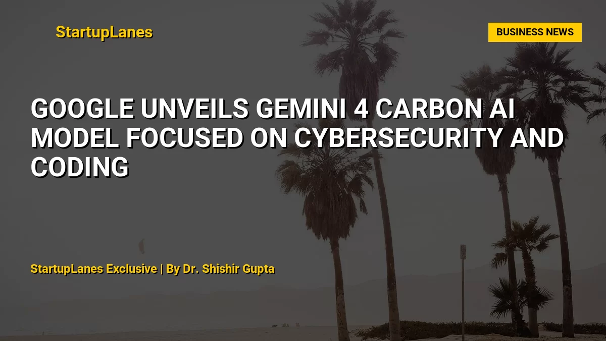 Google Unveils Gemini 4 Carbon AI Model Focused on Cybersecurity and Coding