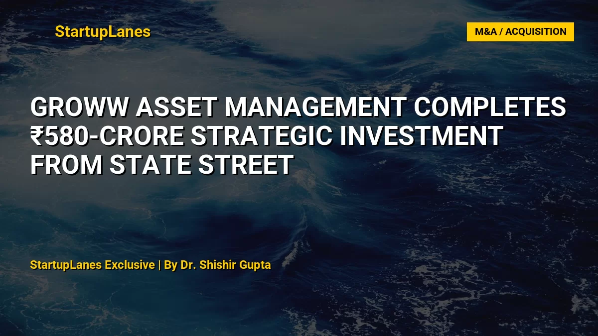 Groww Asset Management Completes ₹580-Crore Strategic Investment from State Street