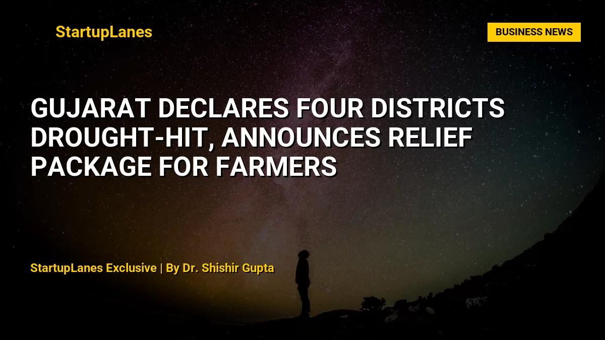 Gujarat Declares Four Districts Drought-Hit, Announces Relief Package for Farmers