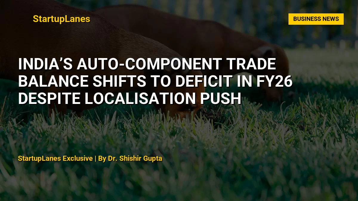 India’s Auto-Component Trade Balance Shifts to Deficit in FY26 Despite Localisation Push