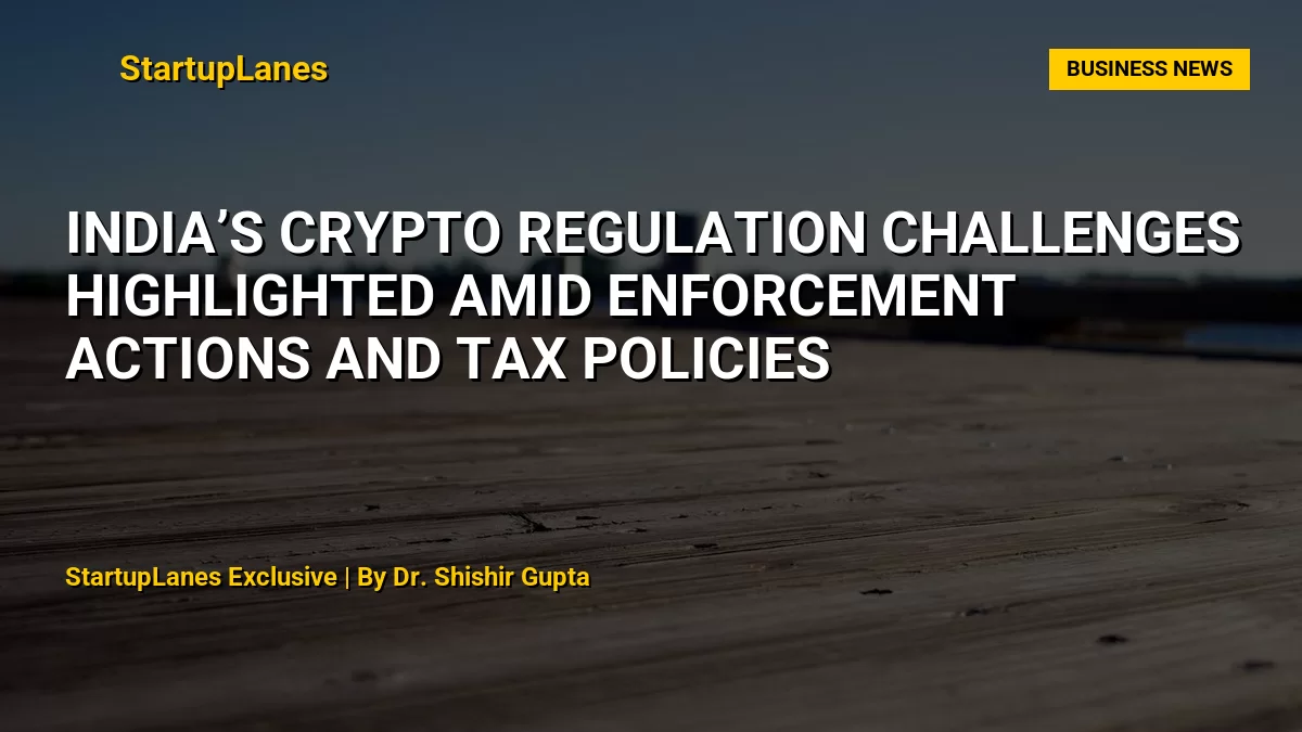 India’s Crypto Regulation Challenges Highlighted Amid Enforcement Actions and Tax Policies
