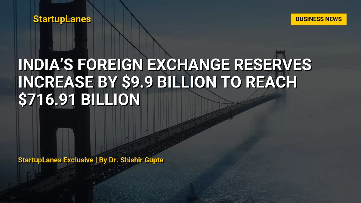 India’s Foreign Exchange Reserves Increase by $9.9 Billion to Reach $716.91 Billion