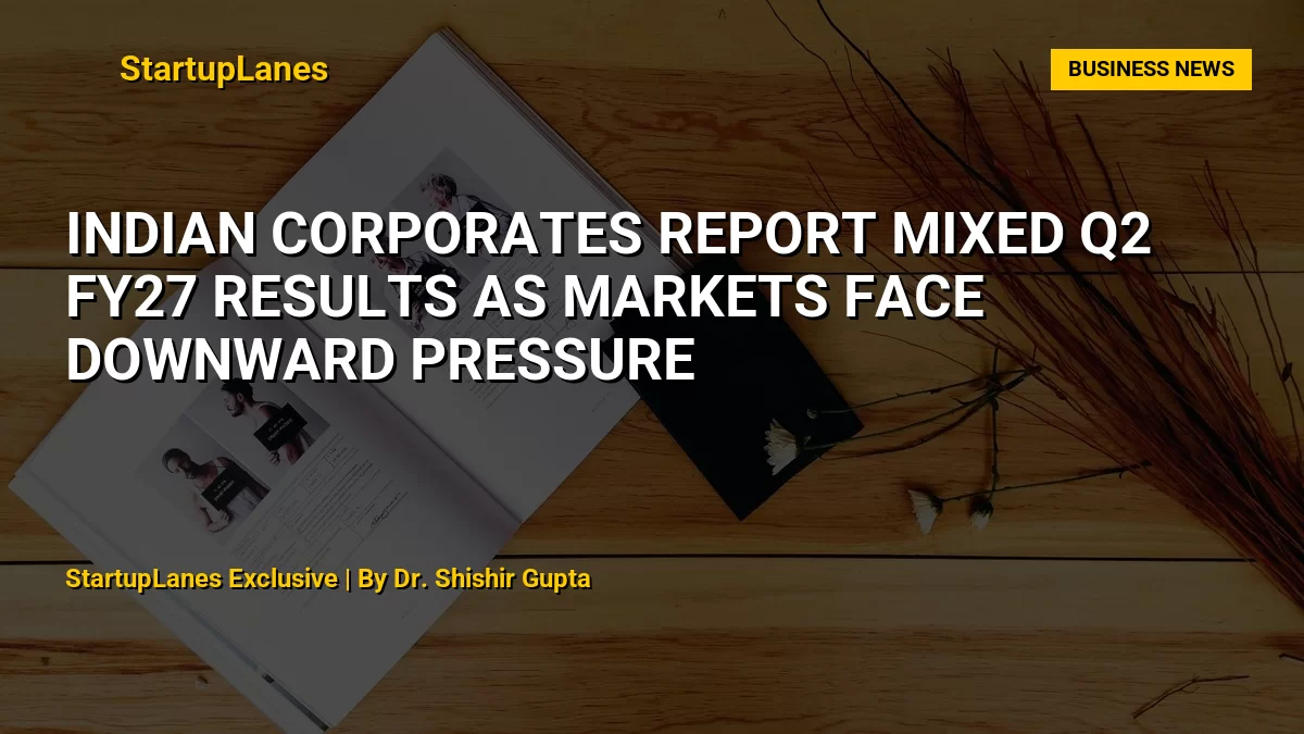 Indian Corporates Report Mixed Q2 FY27 Results as Markets Face Downward Pressure