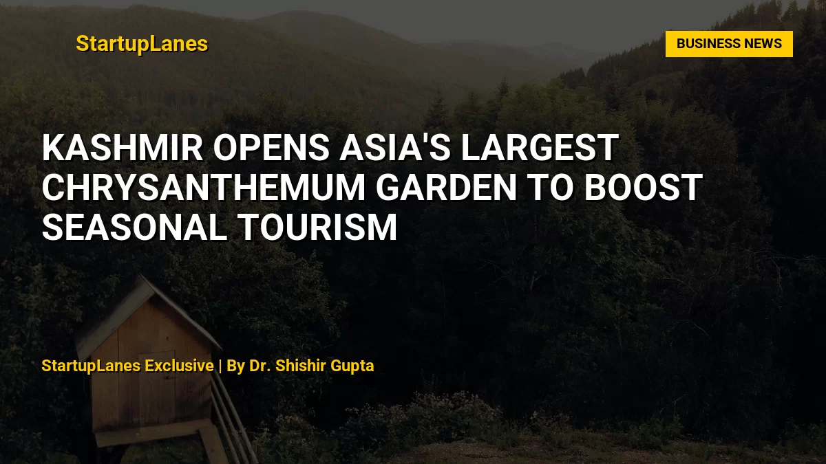 Kashmir opens Asia's largest chrysanthemum garden to boost seasonal tourism