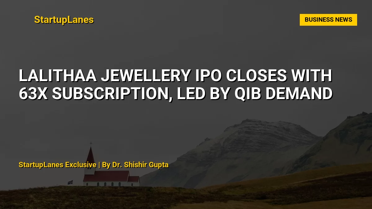 Lalithaa Jewellery IPO Closes with 63x Subscription, Led by QIB Demand