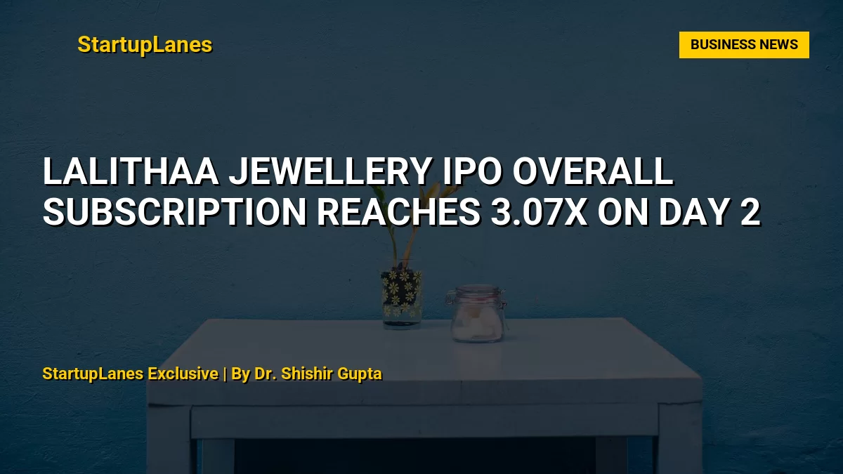 Lalithaa Jewellery IPO Overall Subscription Reaches 3.07x on Day 2