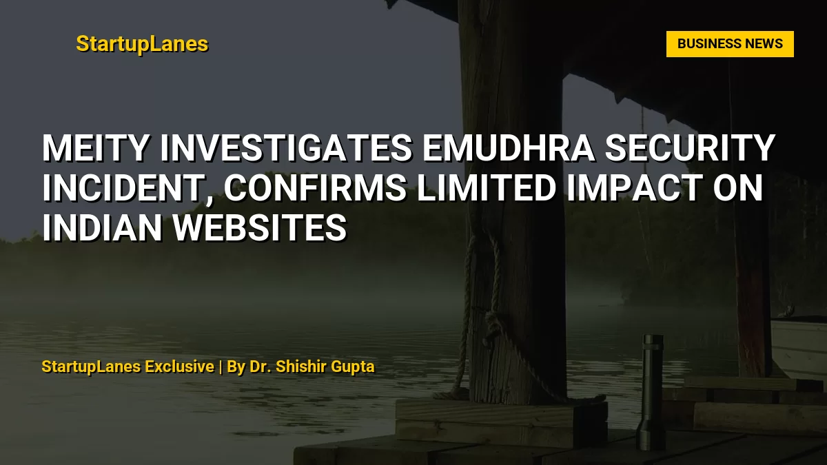 MeitY Investigates eMudhra Security Incident, Confirms Limited Impact on Indian Websites