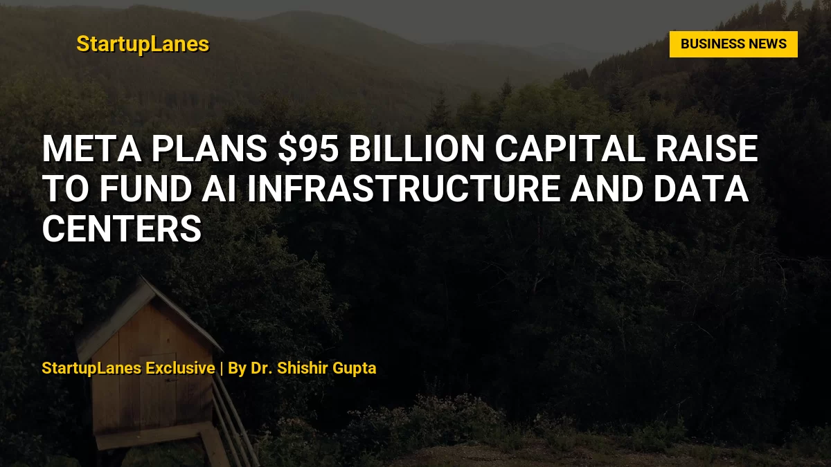 Meta Plans $95 Billion Capital Raise to Fund AI Infrastructure and Data Centers