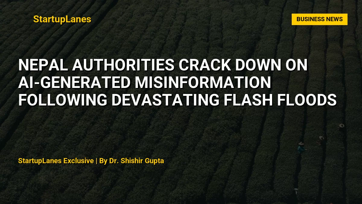 Nepal Authorities Crack Down on AI-Generated Misinformation Following Devastating Flash Floods