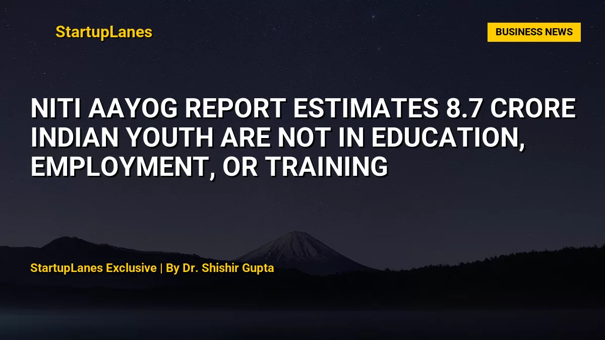 Niti Aayog Report Estimates 8.7 Crore Indian Youth Are Not in Education, Employment, or Training