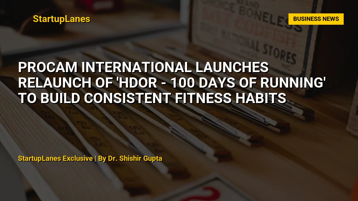 Procam International Launches Relaunch of 'HDOR - 100 Days of Running' to Build Consistent Fitness Habits