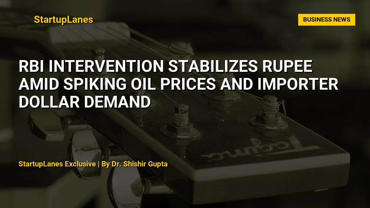 RBI Intervention Stabilizes Rupee Amid Spiking Oil Prices and Importer Dollar Demand