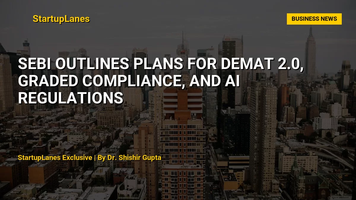 SEBI Outlines Plans for Demat 2.0, Graded Compliance, and AI Regulations