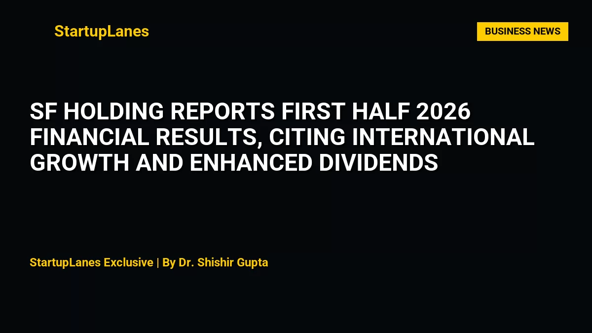 SF Holding Reports First Half 2026 Financial Results, Citing International Growth and Enhanced Dividends