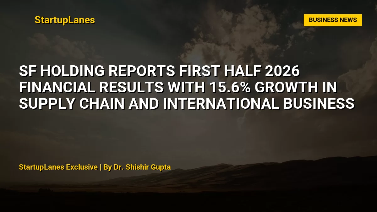 SF Holding Reports First Half 2026 Financial Results with 15.6% Growth in Supply Chain and International Business