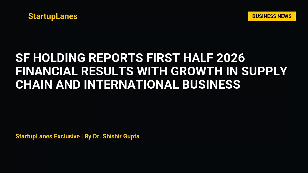 SF Holding Reports First Half 2026 Financial Results with Growth in Supply Chain and International Business