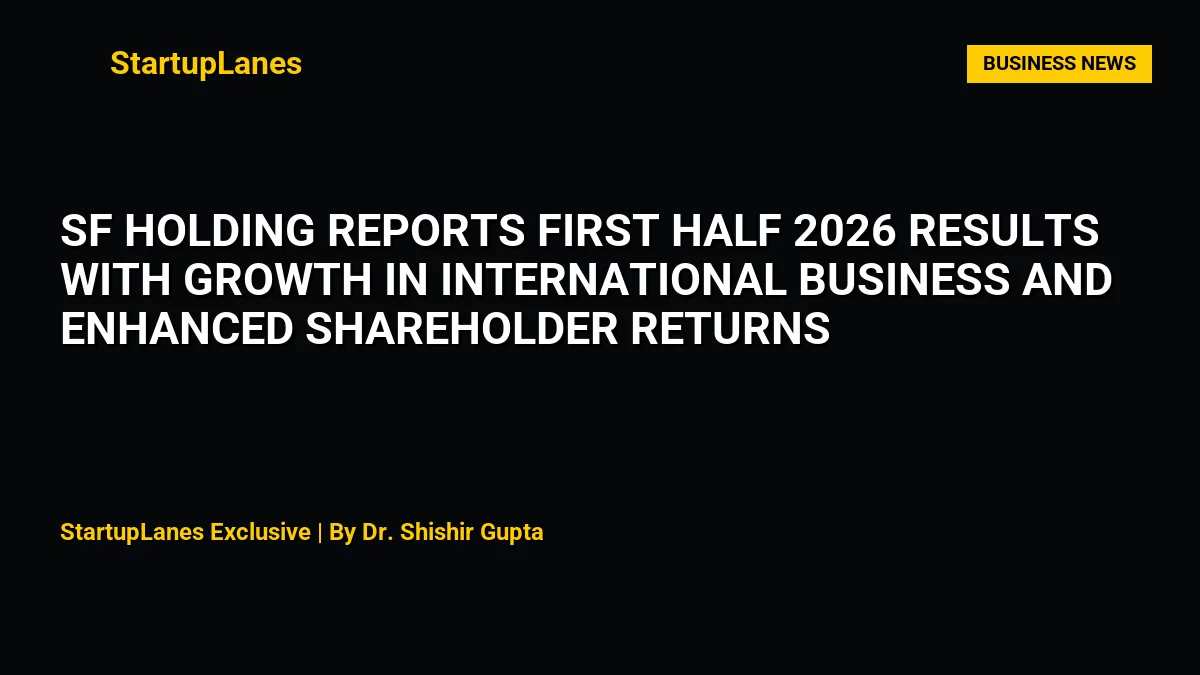 SF Holding Reports First Half 2026 Results with Growth in International Business and Enhanced Shareholder Returns