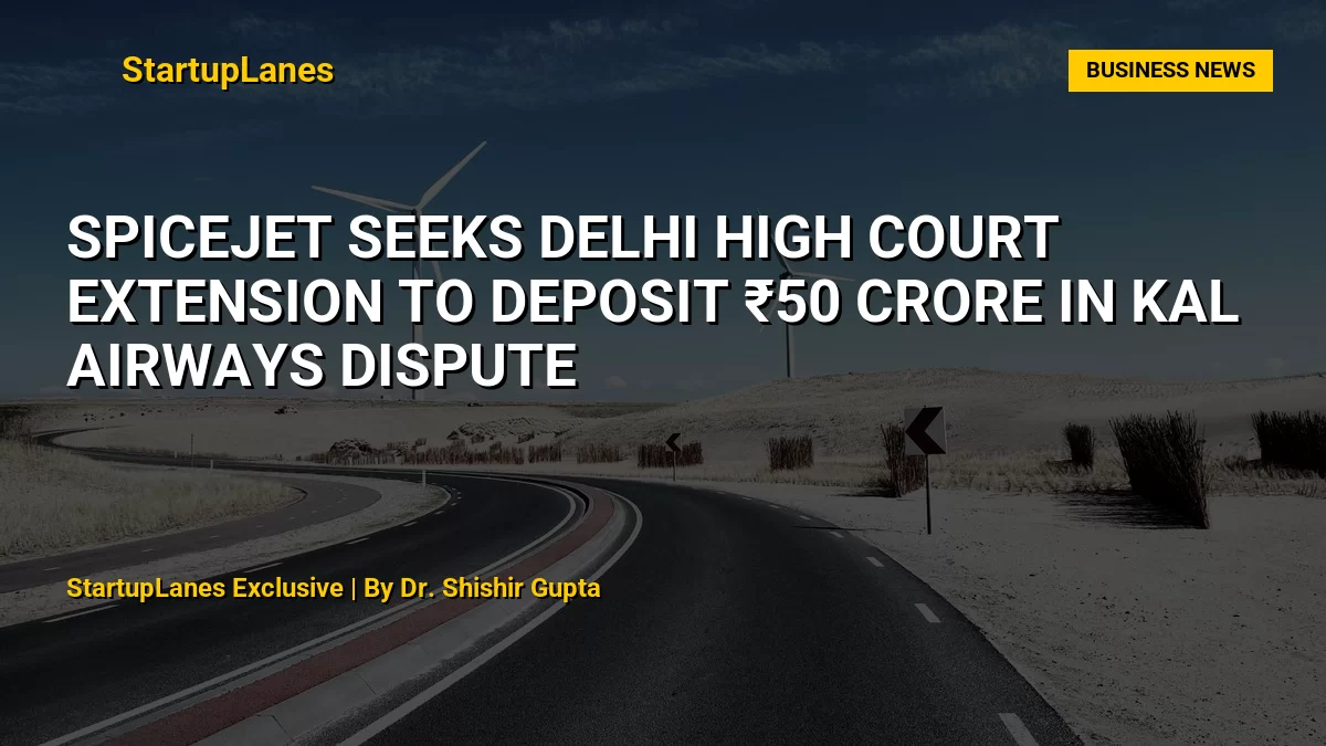 SpiceJet Seeks Delhi High Court Extension to Deposit ₹50 Crore in Kal Airways Dispute