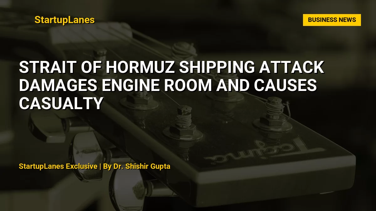 Strait of Hormuz Shipping Attack Damages Engine Room and Causes Casualty