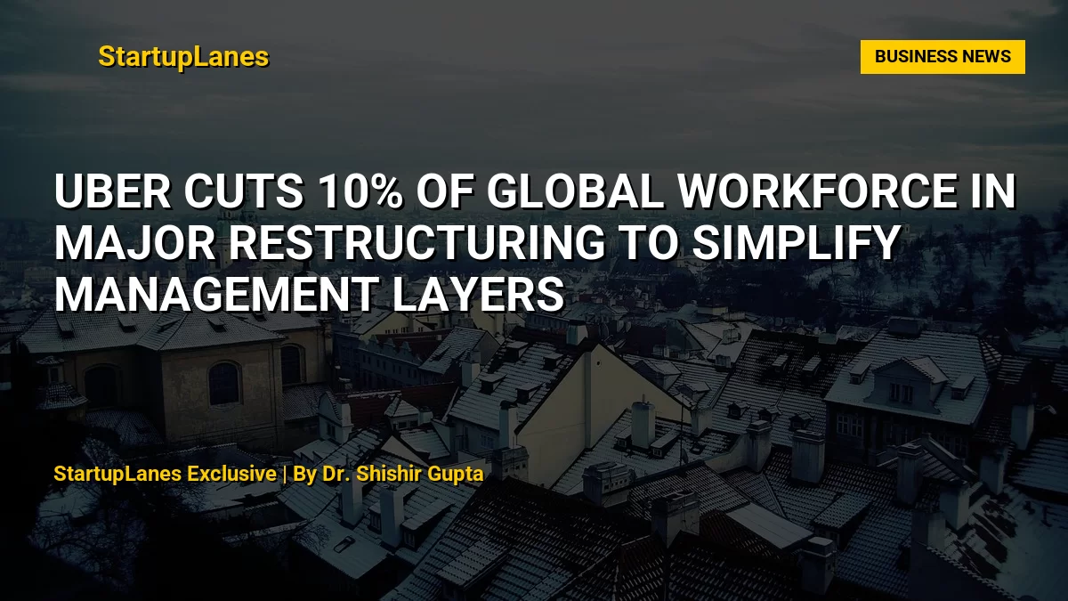 Uber Cuts 10% of Global Workforce in Major Restructuring to Simplify Management Layers