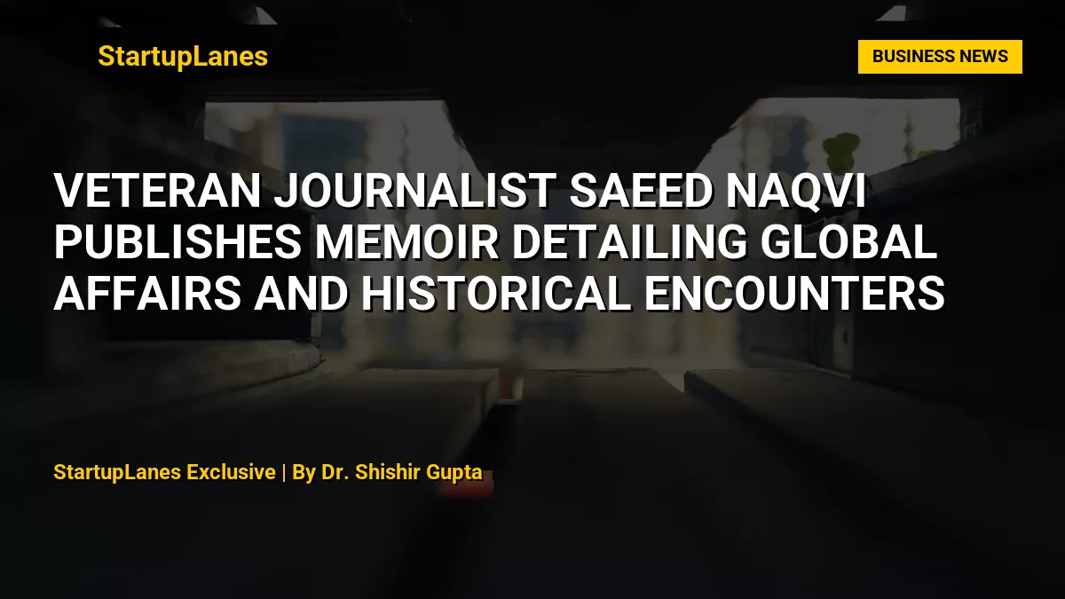 Veteran Journalist Saeed Naqvi Publishes Memoir Detailing Global Affairs and Historical Encounters