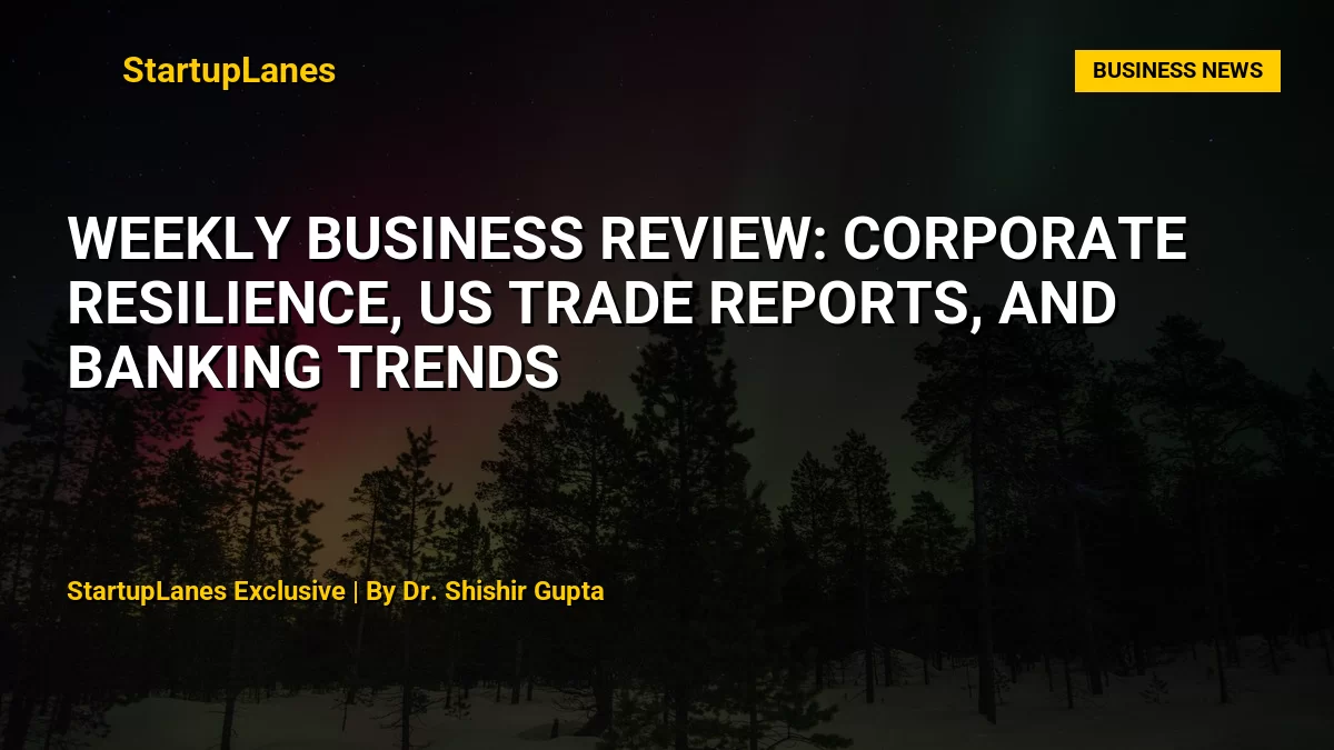 Weekly Business Review: Corporate Resilience, US Trade Reports, and Banking Trends