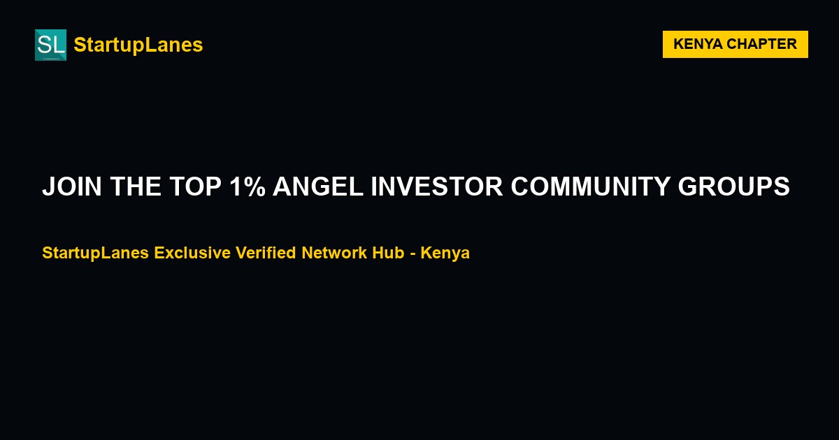 Angel Investor WhatsApp Groups in Kenya
