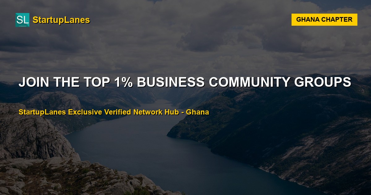 Business WhatsApp Groups in Ghana