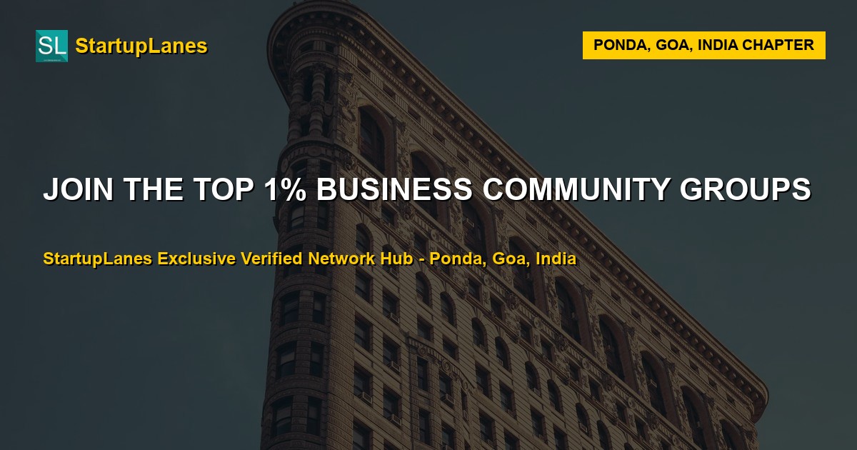 Business WhatsApp Groups in Ponda