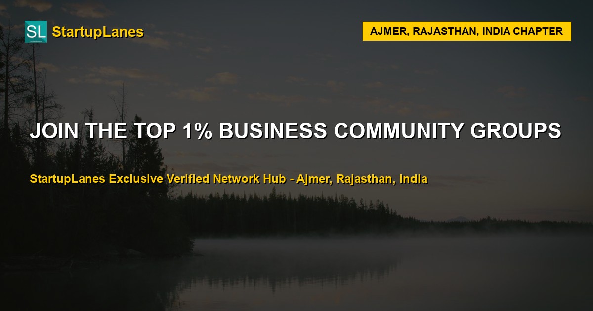 Business WhatsApp Groups in Ajmer