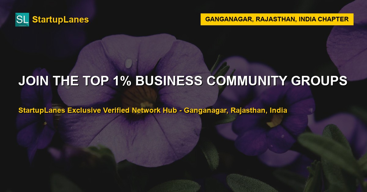 Business WhatsApp Groups in Ganganagar