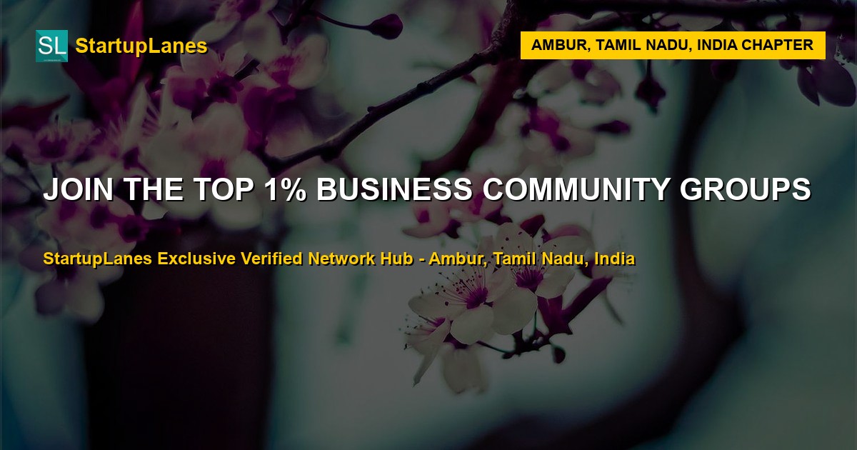 Business WhatsApp Groups in Ambur
