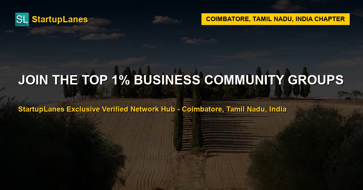 Business WhatsApp Groups in Coimbatore