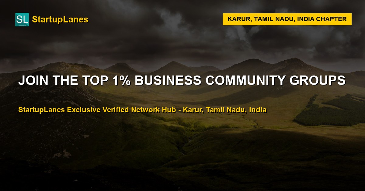 Business WhatsApp Groups in Karur