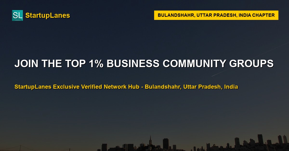 Business WhatsApp Groups in Bulandshahr