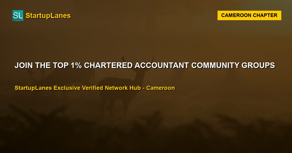 Chartered Accountant WhatsApp Groups in Cameroon