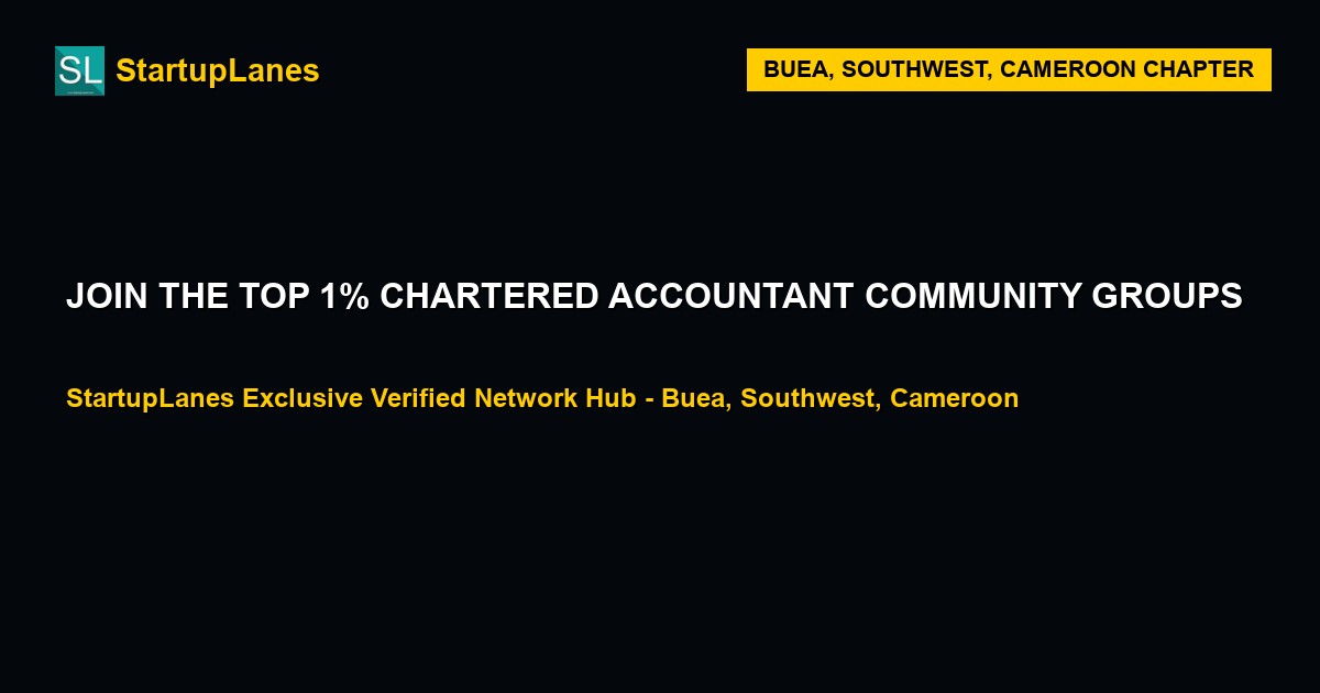 Chartered Accountant WhatsApp Groups in Buea
