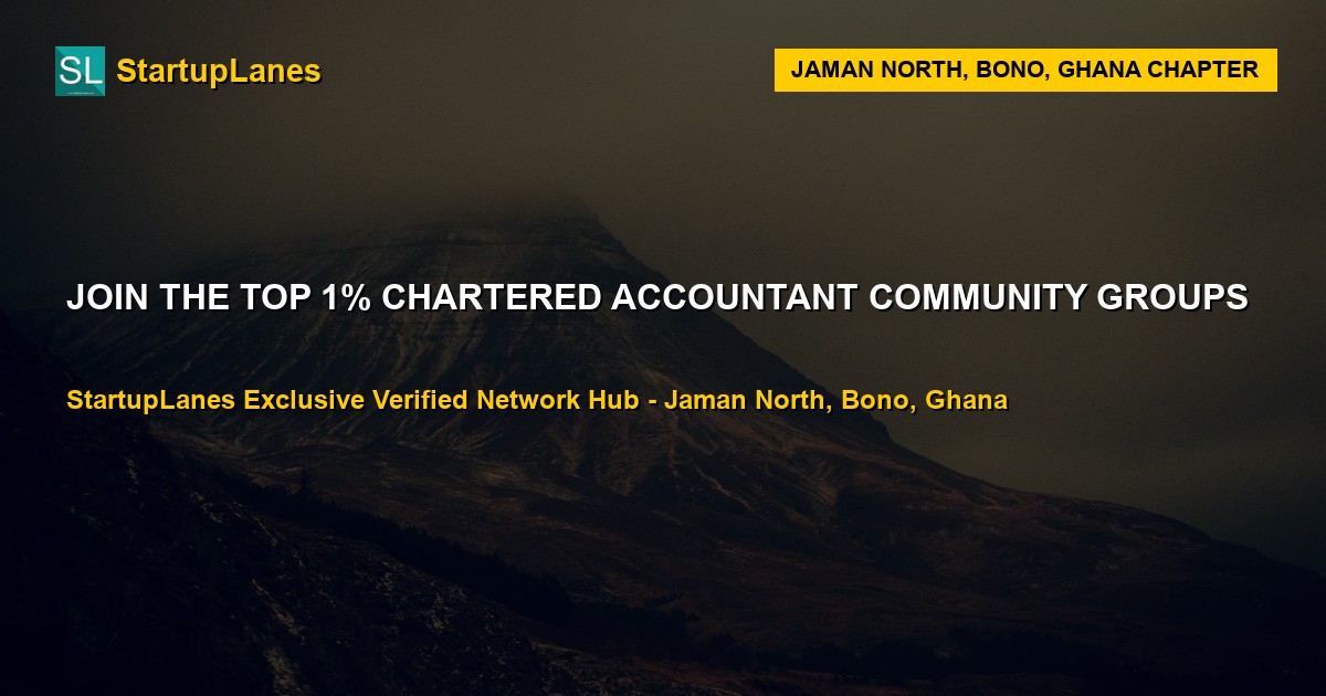 Chartered Accountant WhatsApp Groups in Jaman North