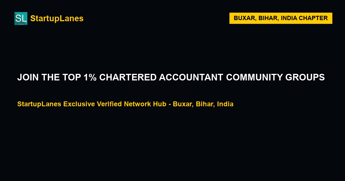 Chartered Accountant WhatsApp Groups in Buxar