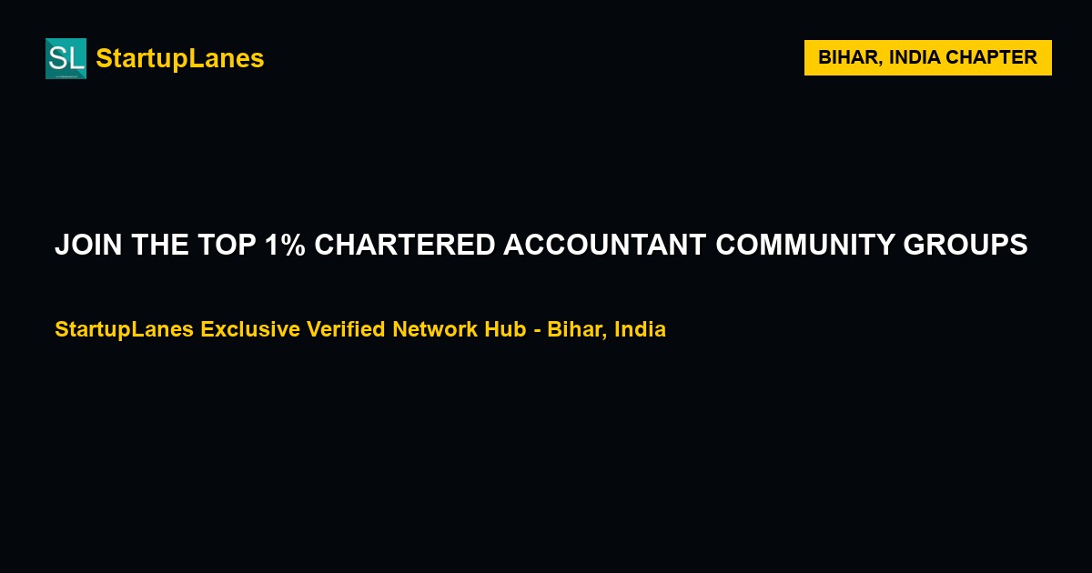 Chartered Accountant WhatsApp Groups in Bihar
