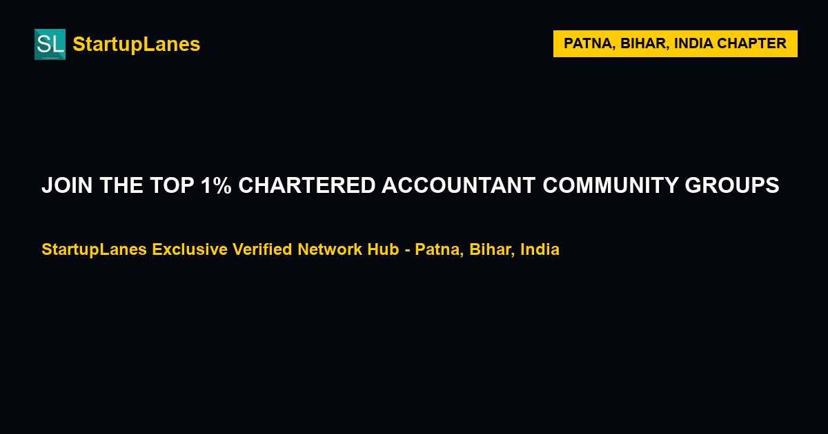 Chartered Accountant WhatsApp Groups in Patna