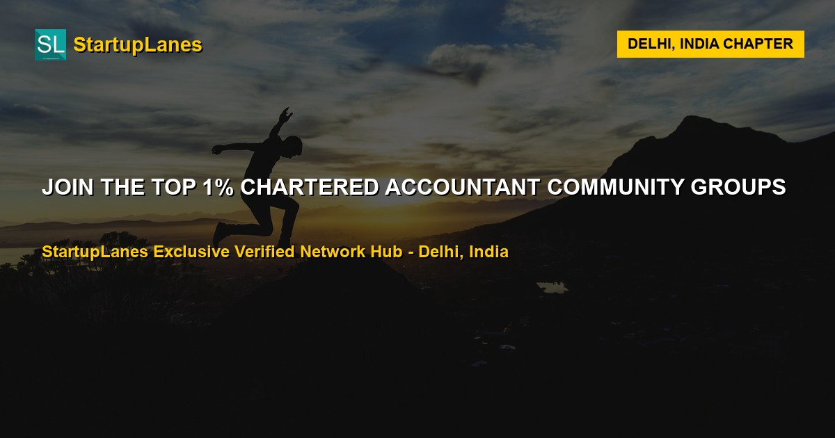 Chartered Accountant WhatsApp Groups in Delhi