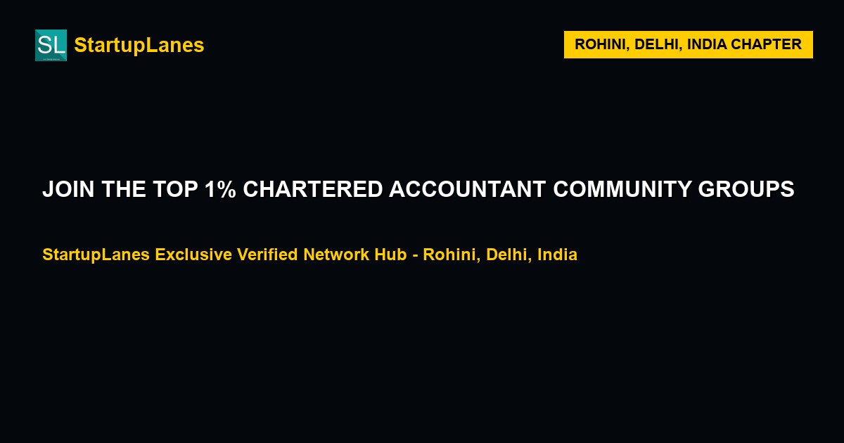 Chartered Accountant WhatsApp Groups in Rohini