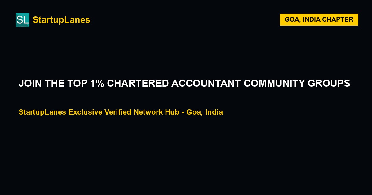 Chartered Accountant WhatsApp Groups in Goa